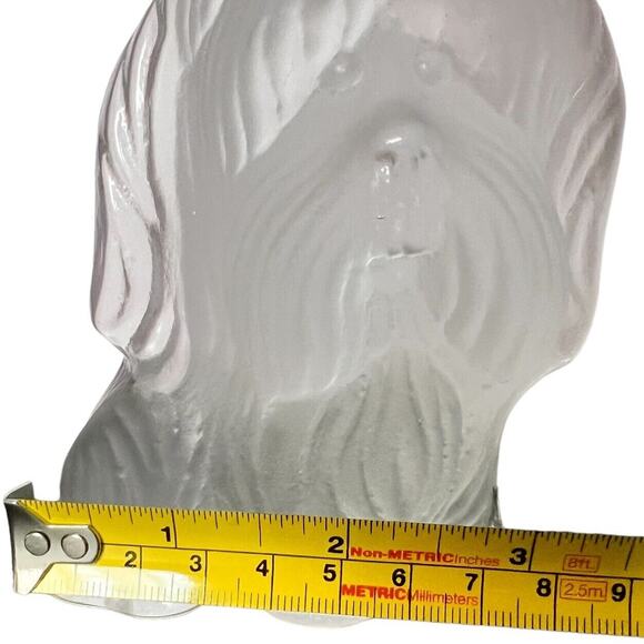 Viking Glass Maltese Dog Paperweight Satin Crystal Figurine Holiday B-day Gift - Picture 6 of 12
